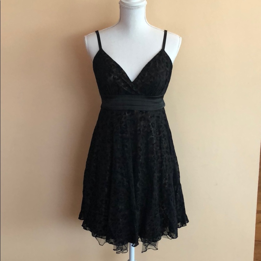 Cheetah print spaghetti strap dress